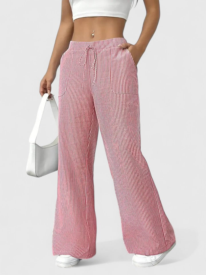 Carol™ | Pantalon large confortable avec des détails élégants