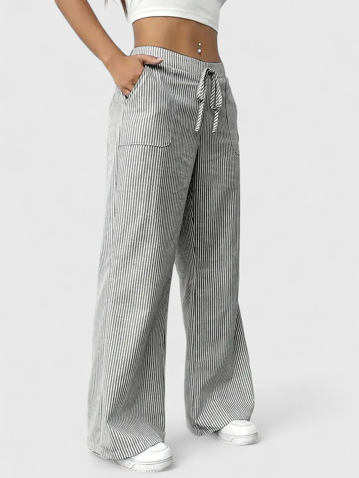 Carol™ | Pantalon large confortable avec des détails élégants