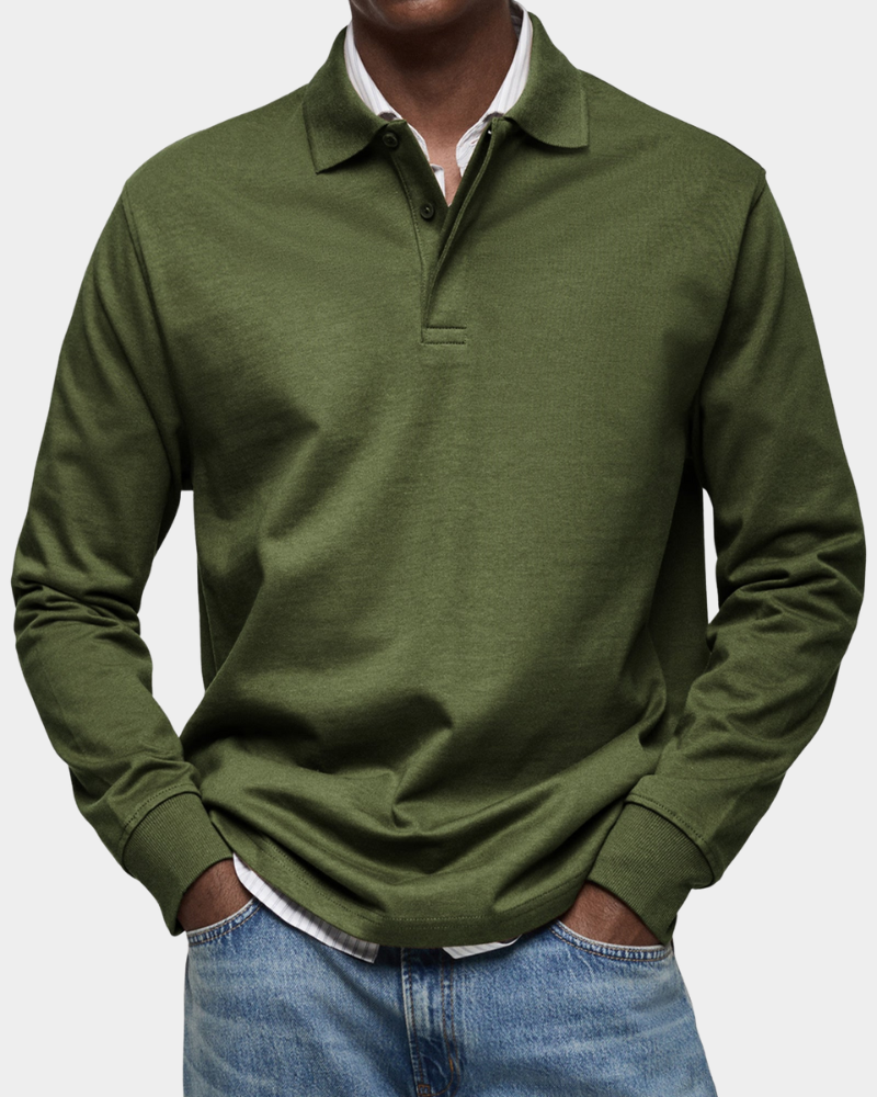 Mark™ | Polo à manches longues classique