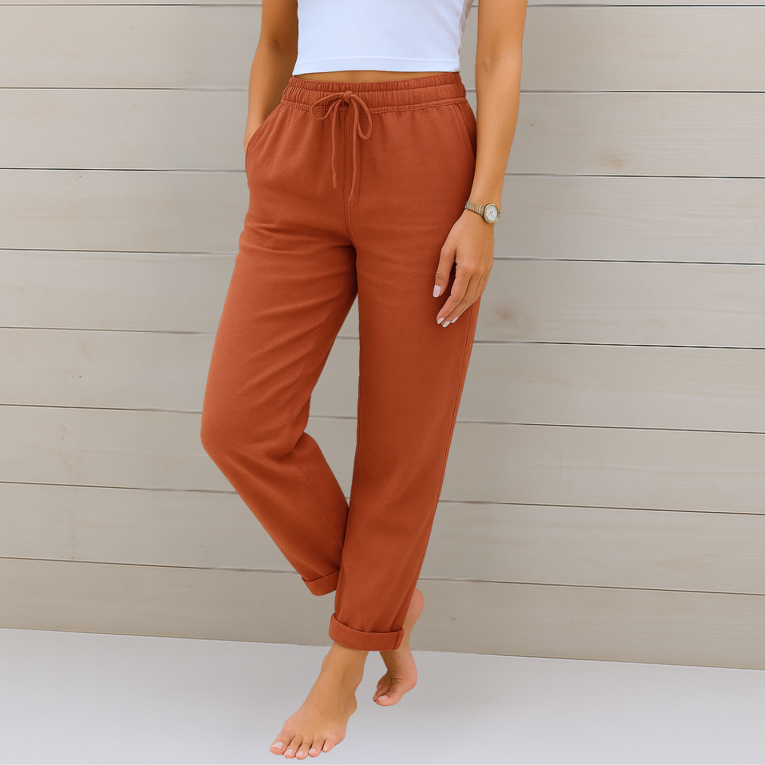 Yardley™ | Pantalons en lin extensible respirant haut de gamme