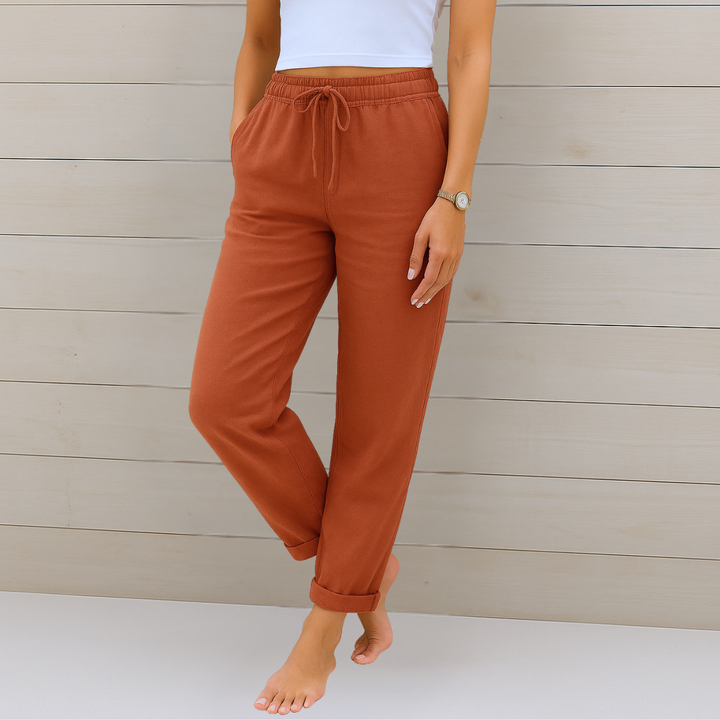 Yardley™ | Pantalons en lin extensible respirant haut de gamme