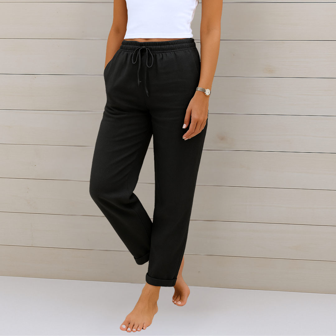 Yardley™ | Pantalons en lin extensible respirant haut de gamme