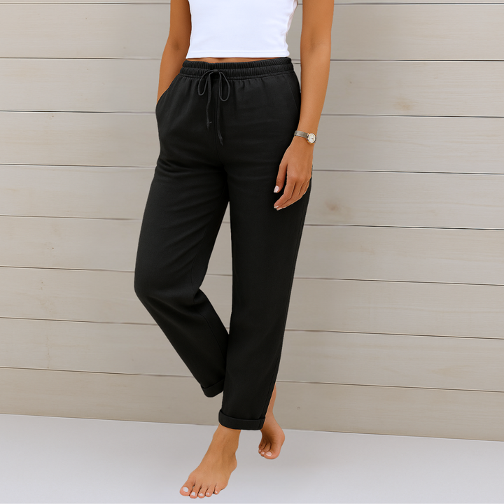 Yardley™ | Pantalons en lin extensible respirant haut de gamme
