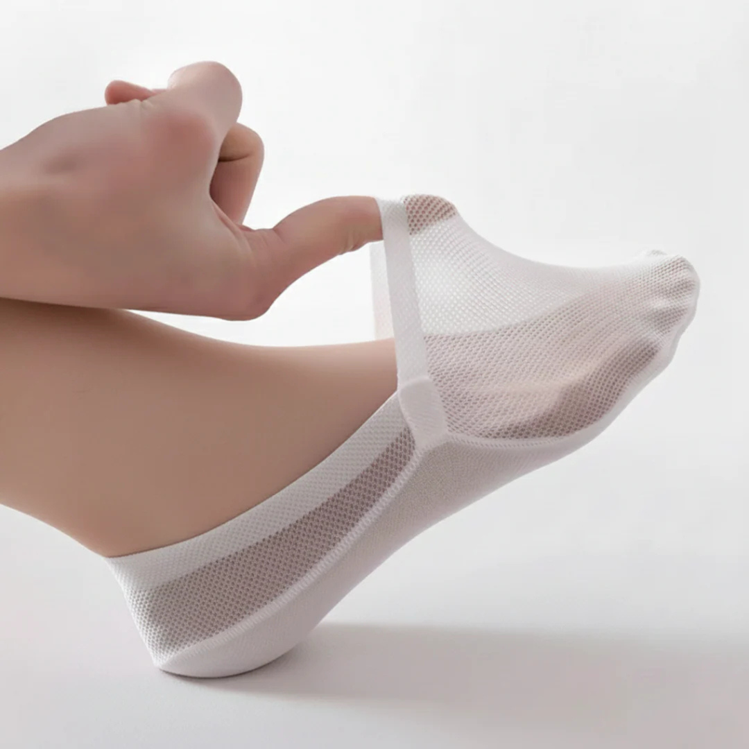 Beliveau Chaussettes Invisibles - Lot de 4 paires