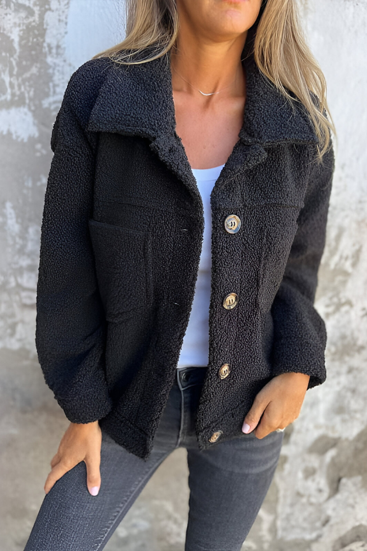 Apolline™ | Veston Teddy Douillet et Décontracté