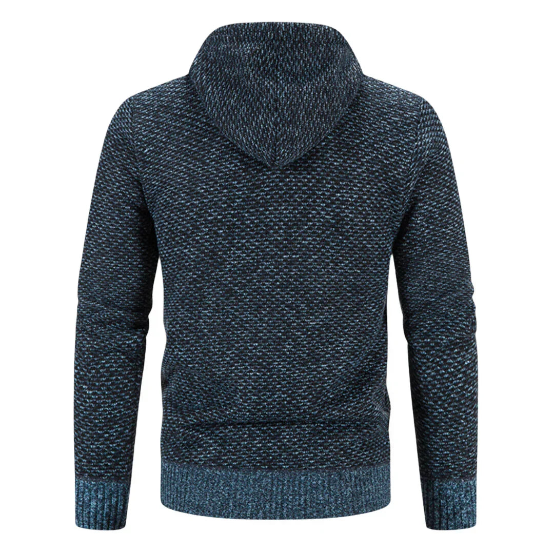 Yves™ |  Gilet Tricot Douillet avec Capuchon