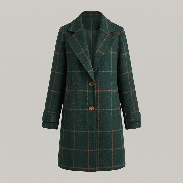 Margaux™ | MANTEAU À CARREAUX CORALIE