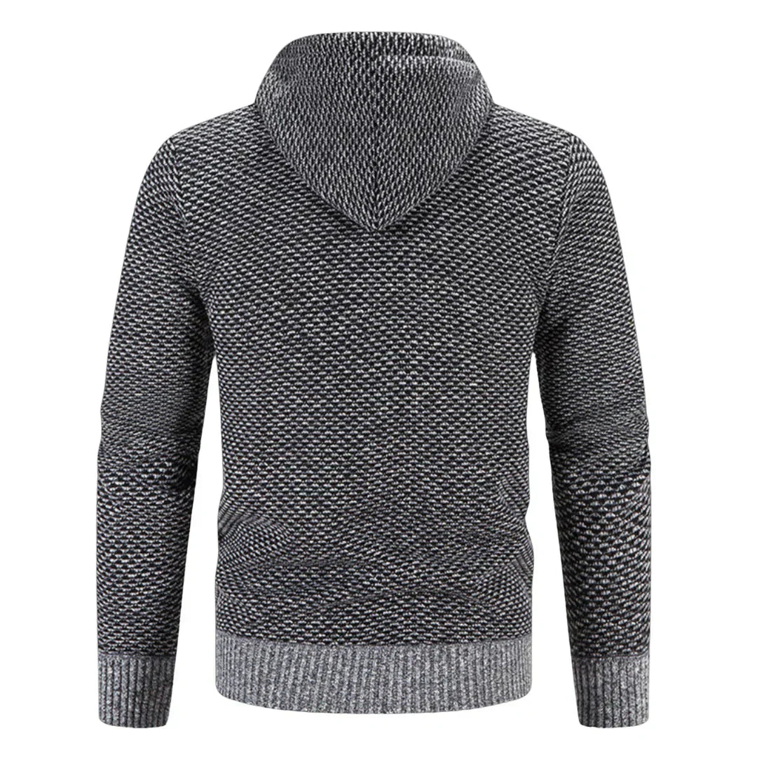 Yves™ |  Gilet Tricot Douillet avec Capuchon