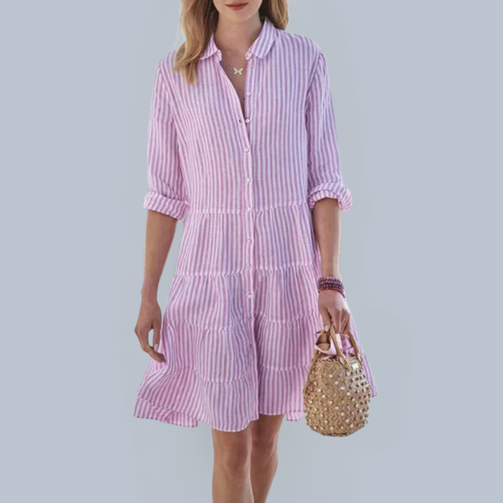 Amy™ | Robe Rayée Aérée