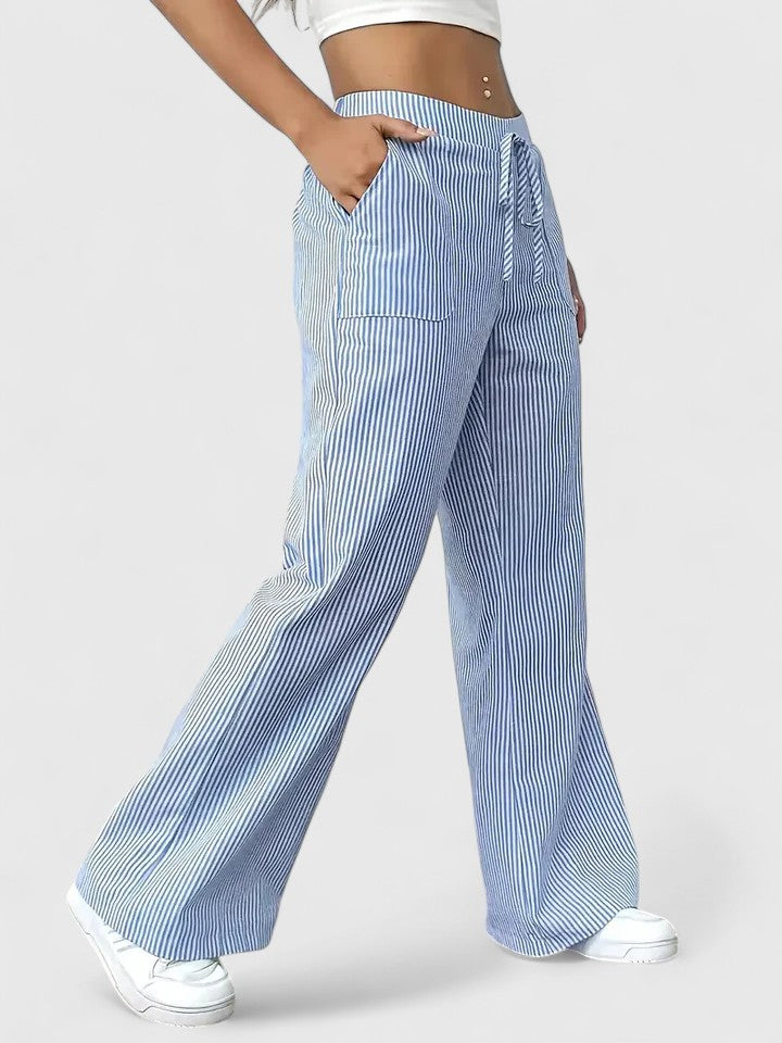 Carol™ | Pantalon large confortable avec des détails élégants