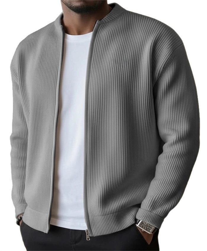 Xavier™ | Cardigan Zippé Côtelé André Ferran
