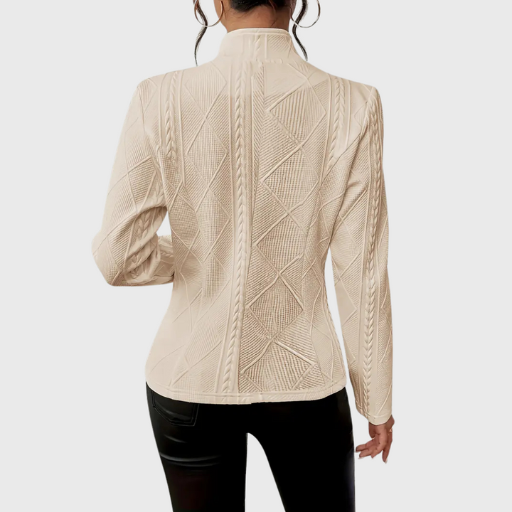 Claire™ |  Blazer Élégant Détails Femme