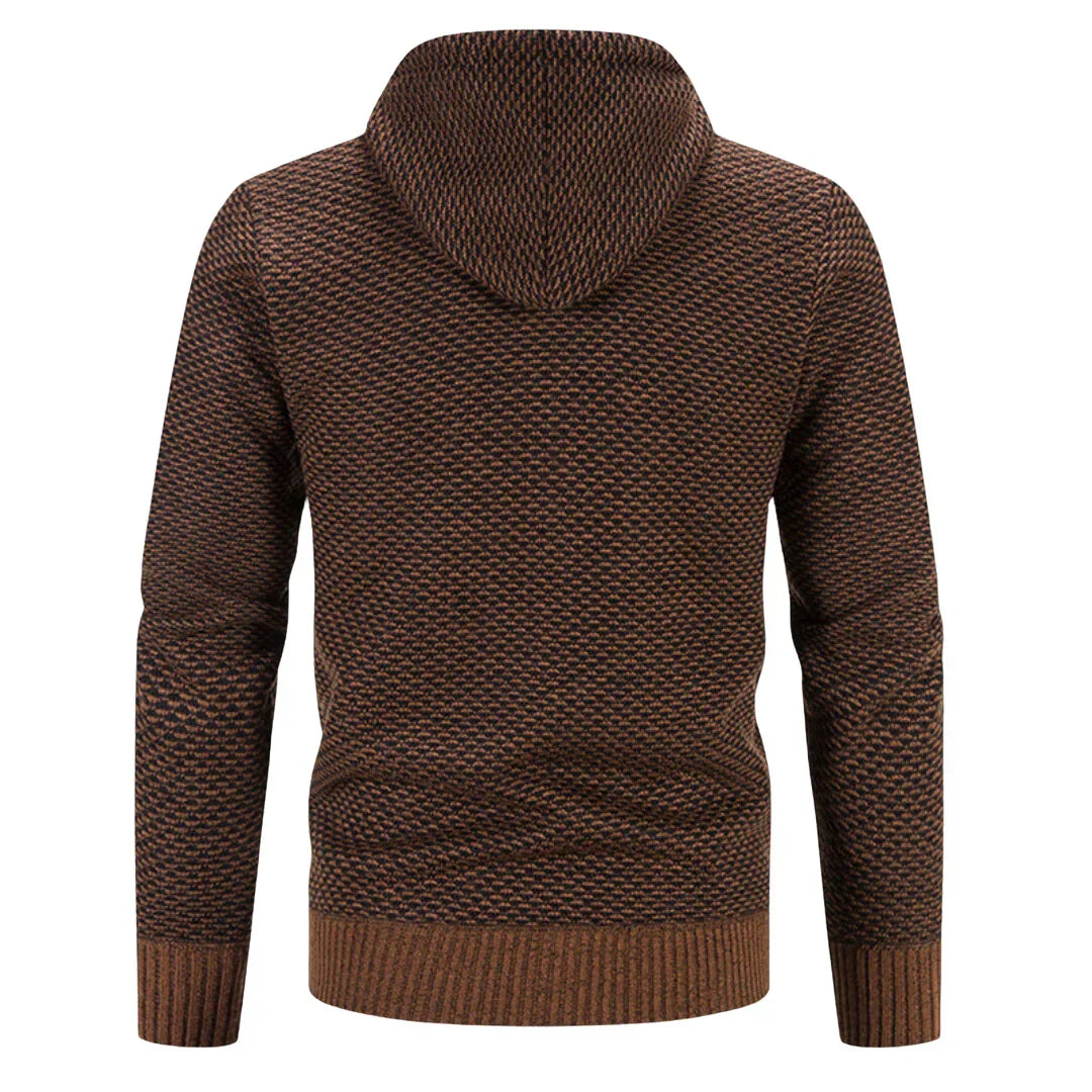 Yves™ |  Gilet Tricot Douillet avec Capuchon