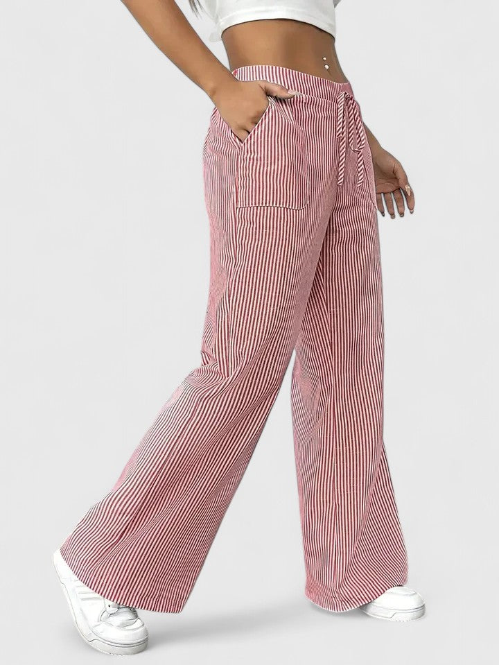 Carol™ | Pantalon large confortable avec des détails élégants