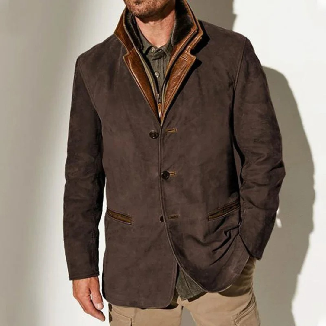 Thierry™ |  Blazer Suède pour Homme