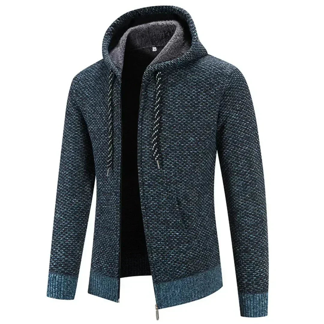 Yves™ |  Gilet Tricot Douillet avec Capuchon