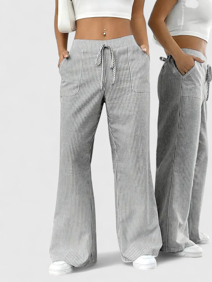 Carol™ | Pantalon large confortable avec des détails élégants