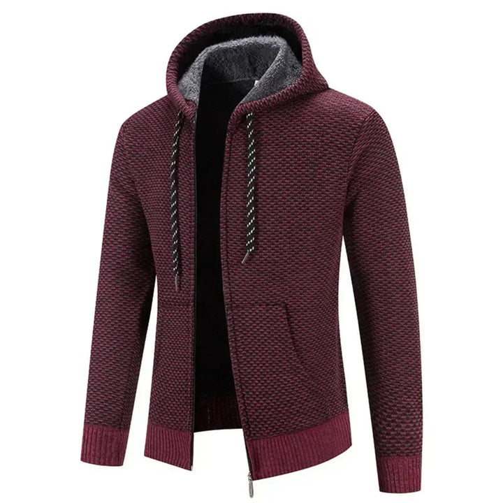 Yves™ |  Gilet Tricot Douillet avec Capuchon