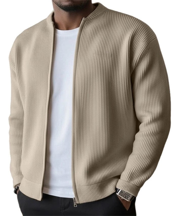 Xavier™ | Cardigan Zippé Côtelé André Ferran
