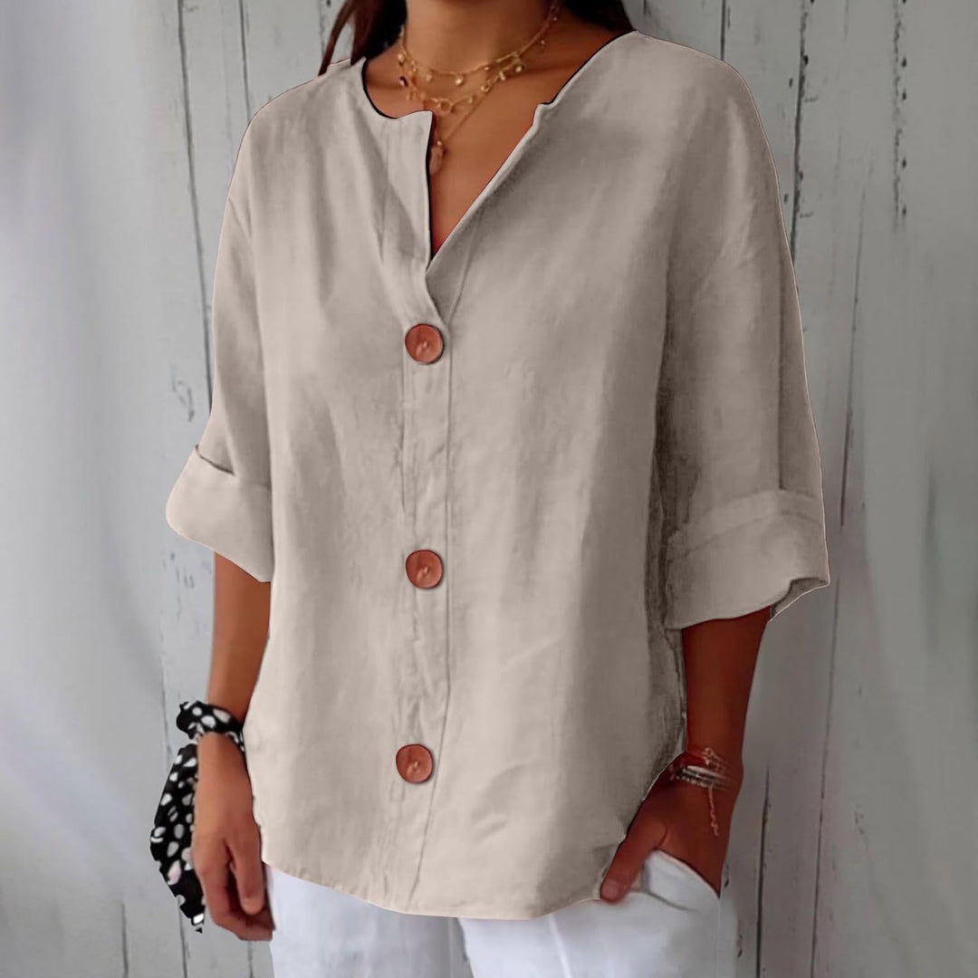 Helen™ | Blouse Détendue pour une Élégance Intemporelle