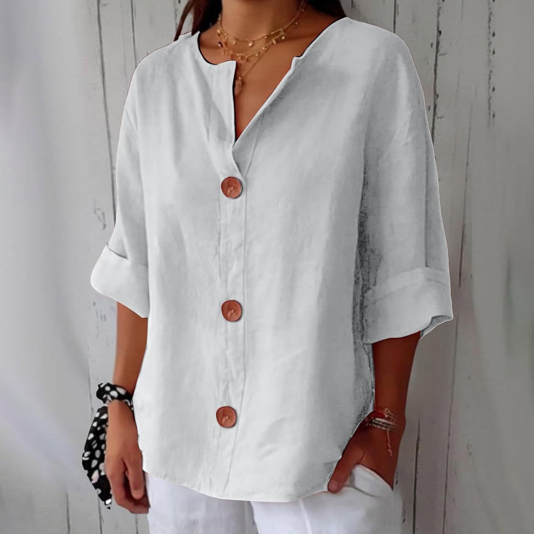 Helen™ | Blouse Détendue pour une Élégance Intemporelle