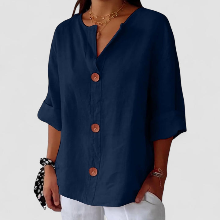 Helen™ | Blouse Détendue pour une Élégance Intemporelle