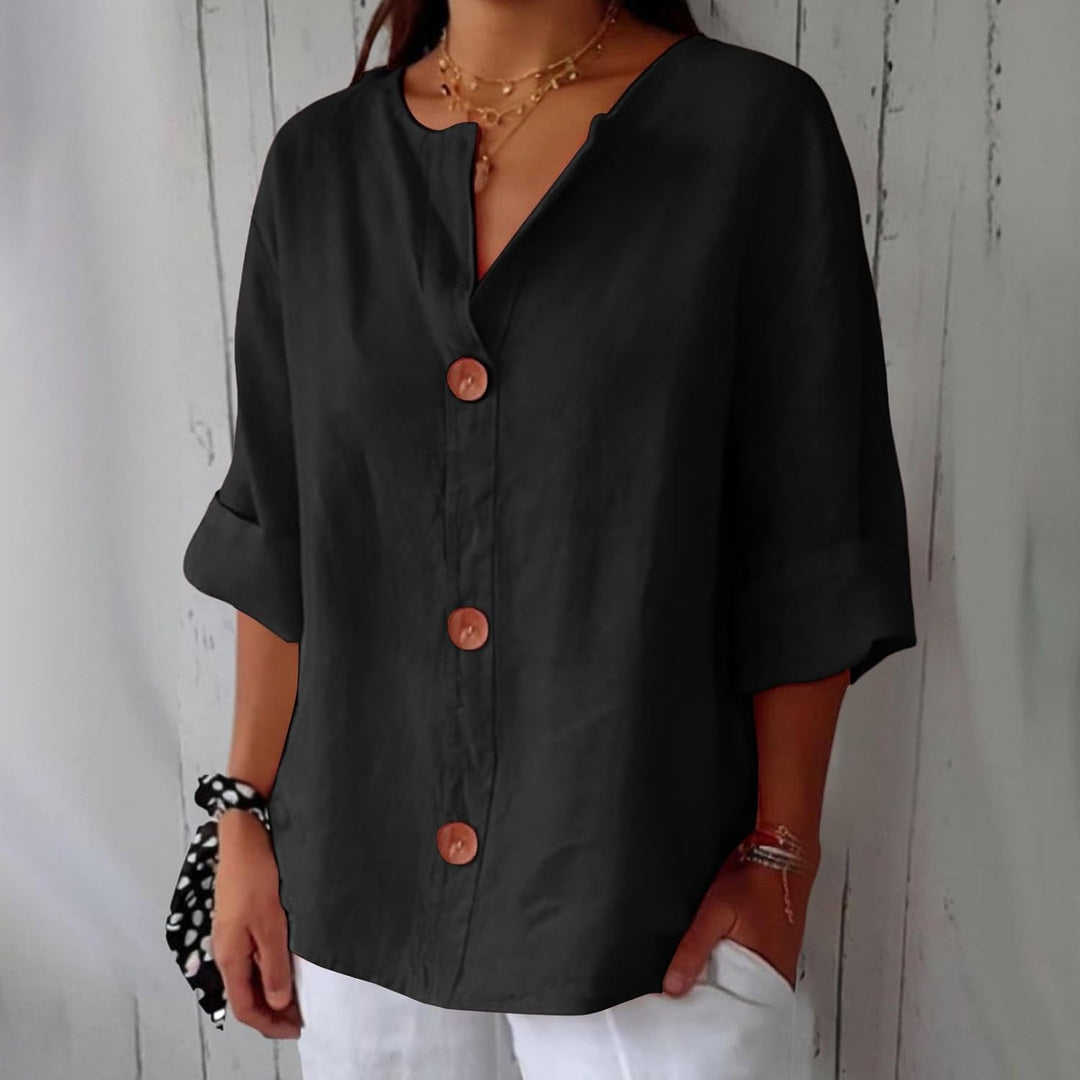 Helen™ | Blouse Détendue pour une Élégance Intemporelle