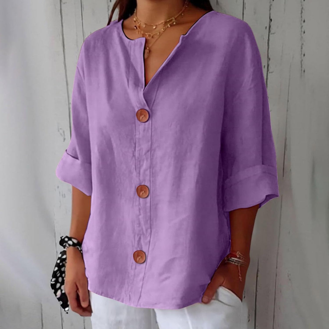 Helen™ | Blouse Détendue pour une Élégance Intemporelle