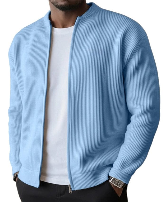 Xavier™ | Cardigan Zippé Côtelé André Ferran