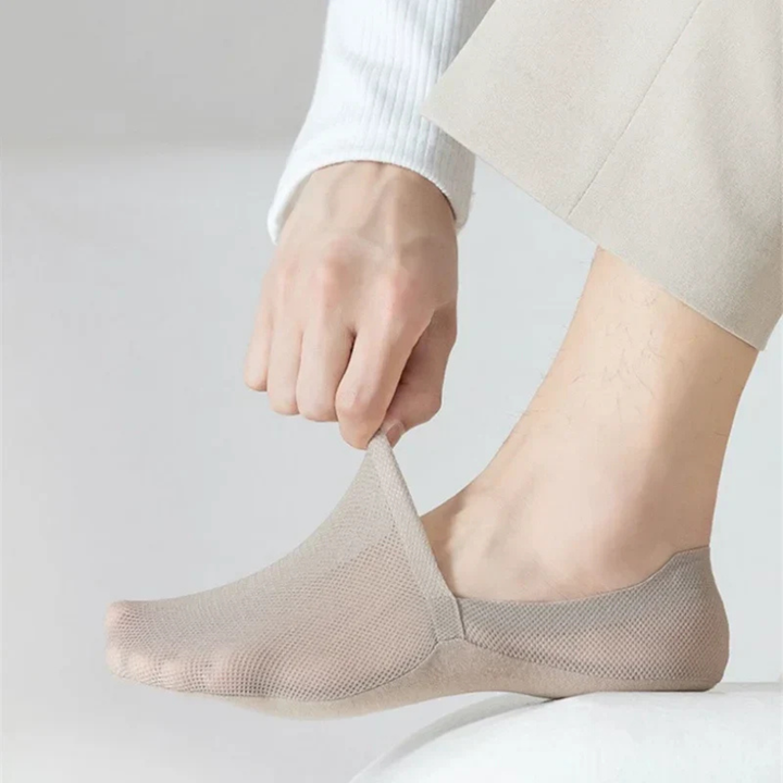 Beliveau Chaussettes Invisibles - Lot de 4 paires