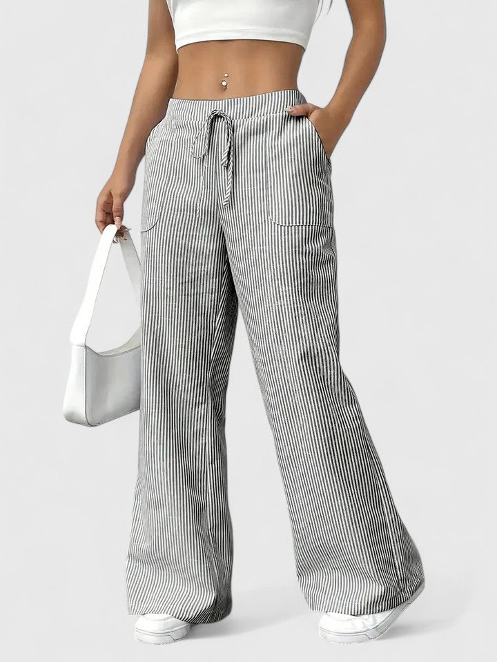 Carol™ | Pantalon large confortable avec des détails élégants