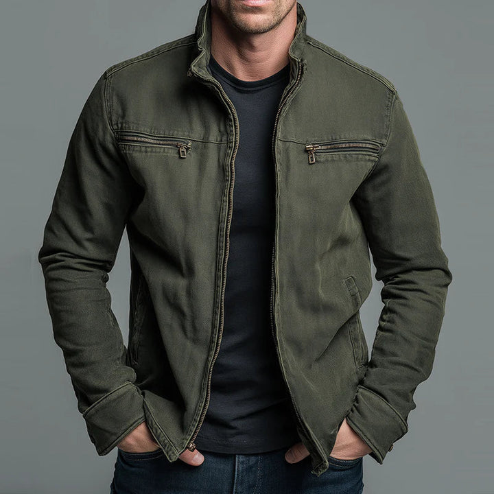 Pascal™ |  Veste de coton vintage avec fermeture éclair