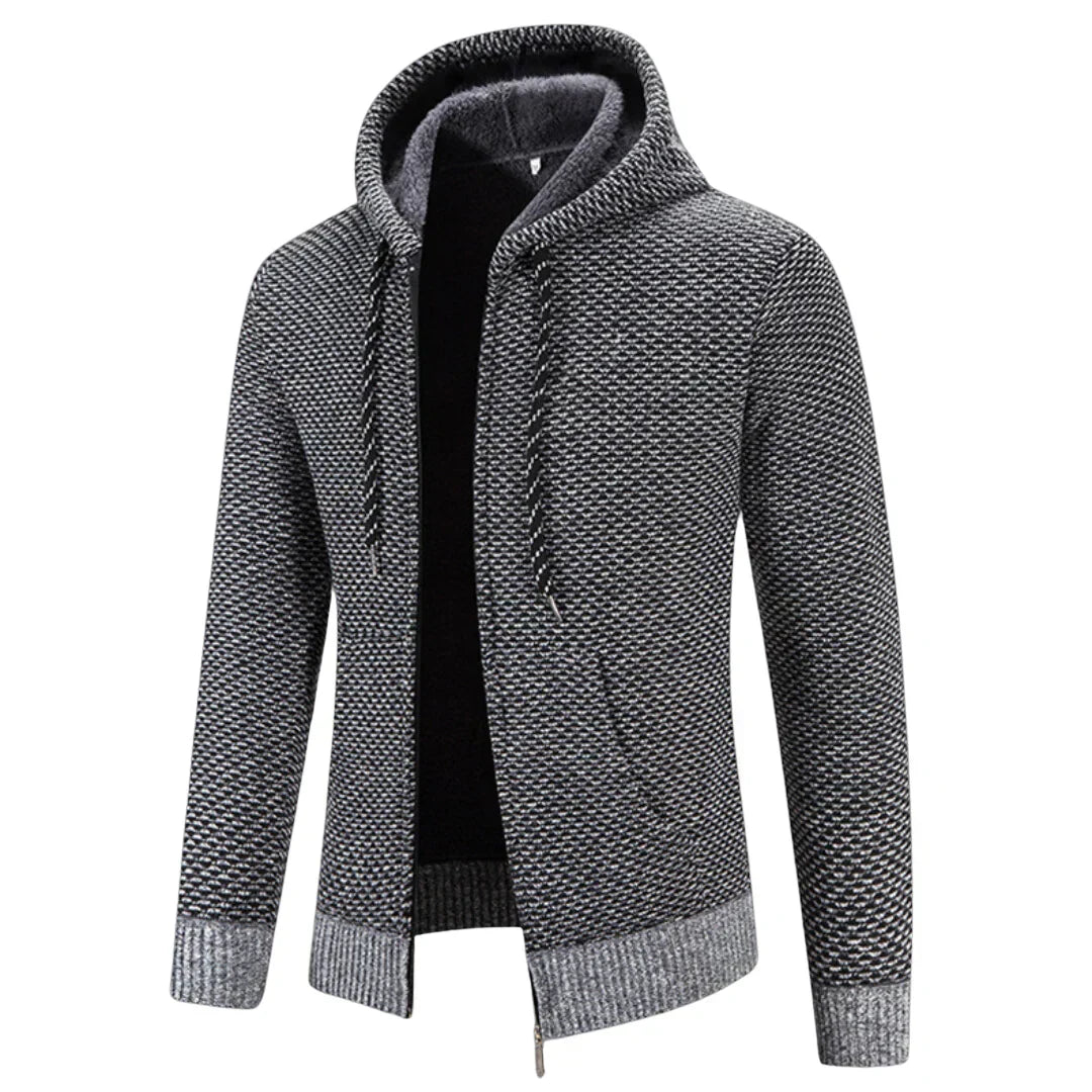 Yves™ |  Gilet Tricot Douillet avec Capuchon