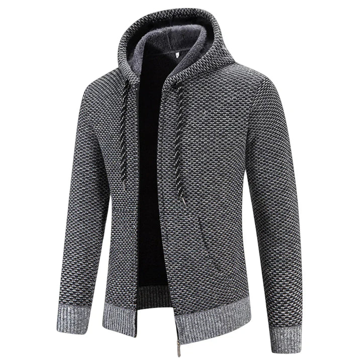 Yves™ |  Gilet Tricot Douillet avec Capuchon