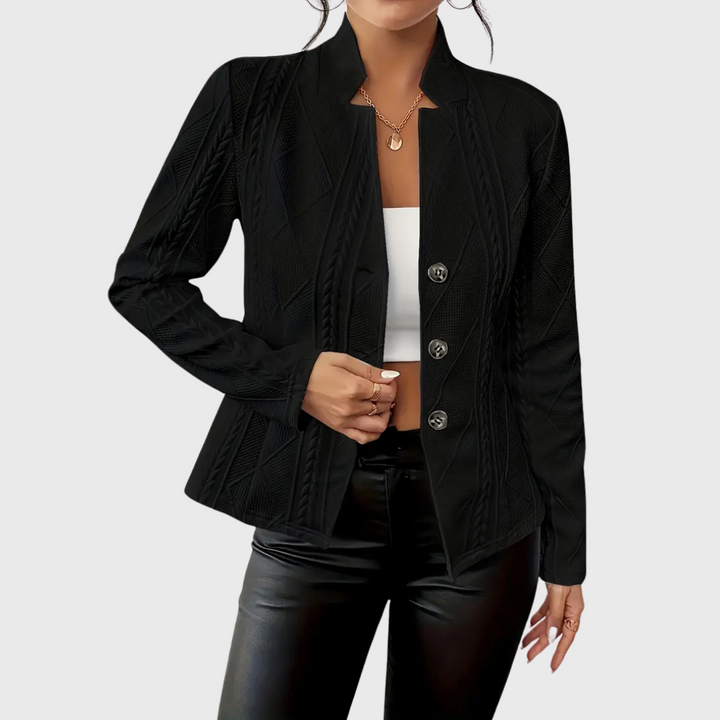 Claire™ |  Blazer Élégant Détails Femme