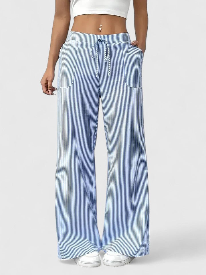 Carol™ | Pantalon large confortable avec des détails élégants