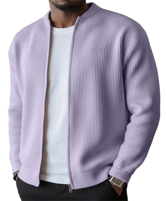 Xavier™ | Cardigan Zippé Côtelé André Ferran