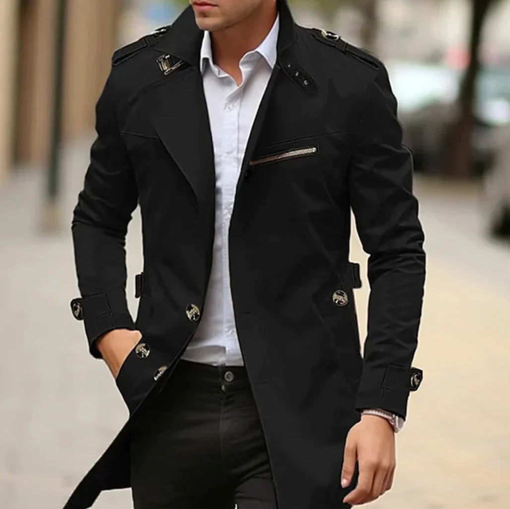 Marc™ | Élégant trench-coat pour homme à coupe lente