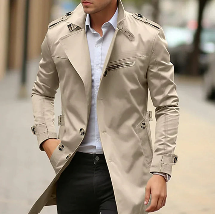 Marc™ | Élégant trench-coat pour homme à coupe lente