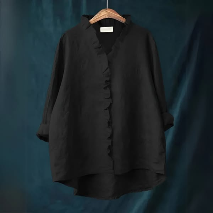 Wendy | Blouse ample avec col à volants pour femmes