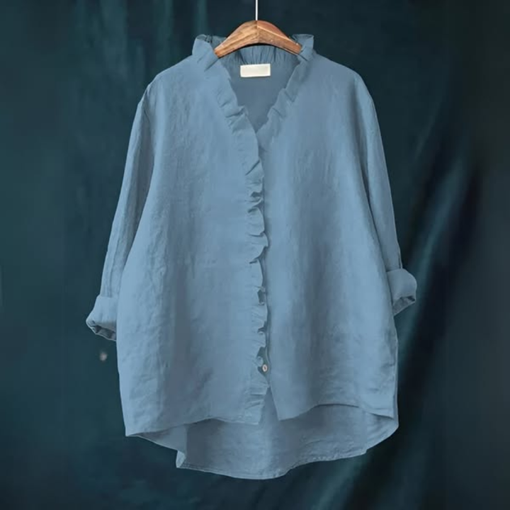Wendy | Blouse ample avec col à volants pour femmes