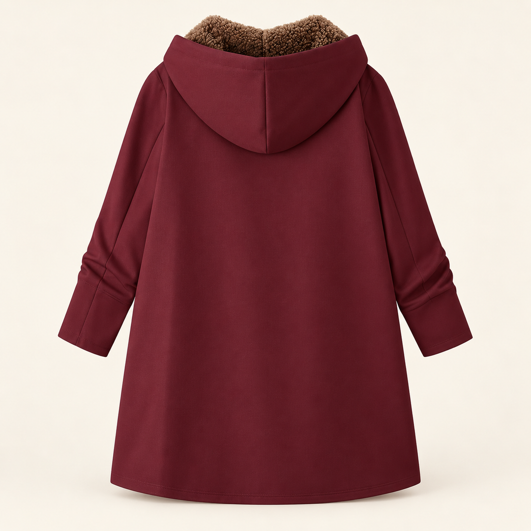 Louise™ | Manteau à capuchon doublé de sherpa douillet