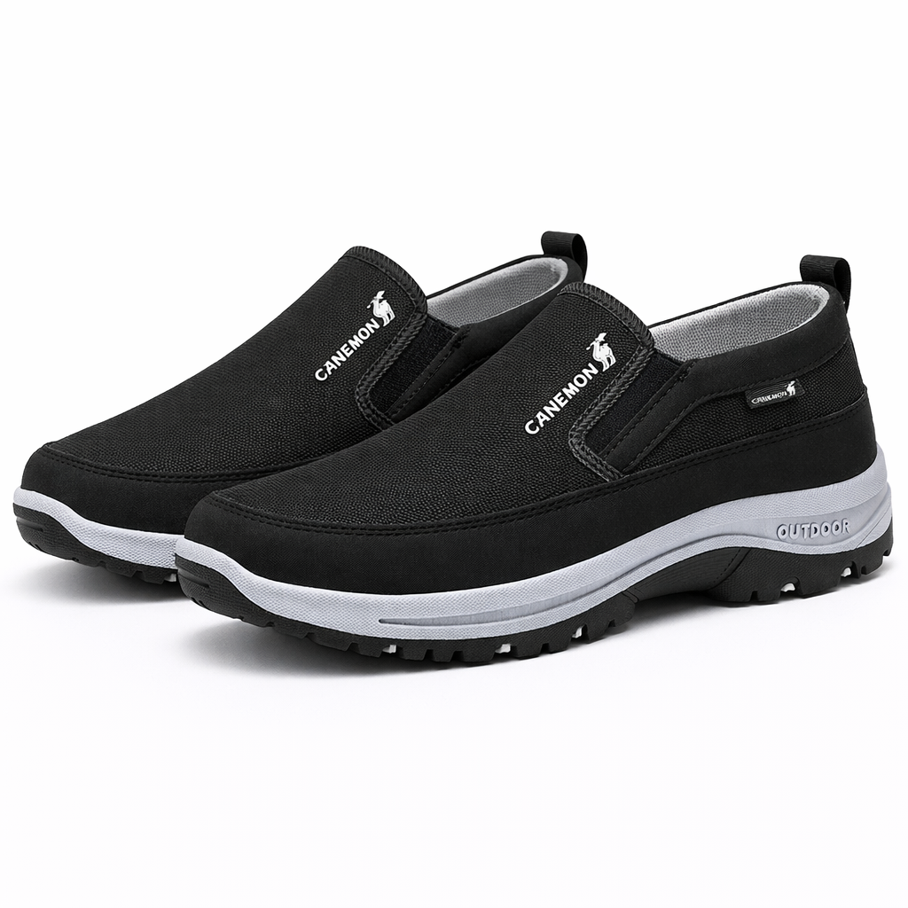 Pierre™ | Chaussures de marche pour hommes orthopédiques légères sans lacets avec semelle flexible et design respirant
