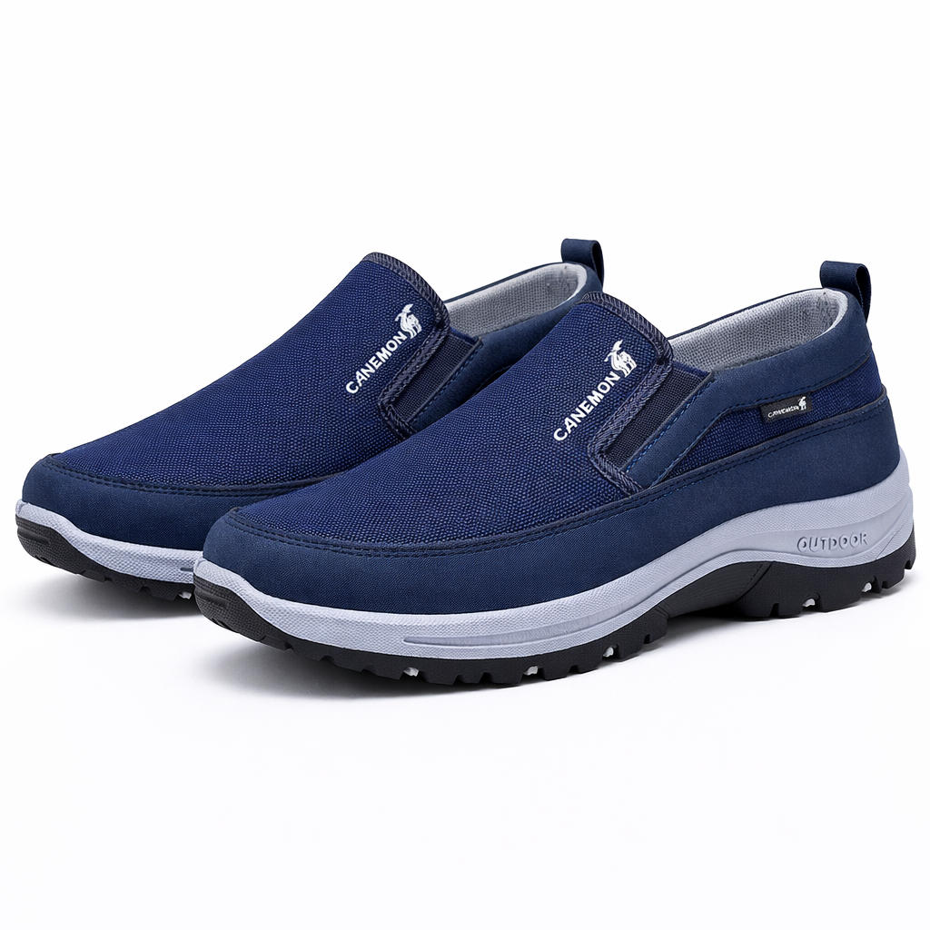 Pierre™ | Chaussures de marche pour hommes orthopédiques légères sans lacets avec semelle flexible et design respirant
