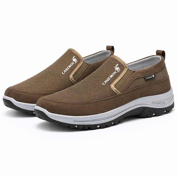Pierre™ | Chaussures de marche pour hommes orthopédiques légères sans lacets avec semelle flexible et design respirant
