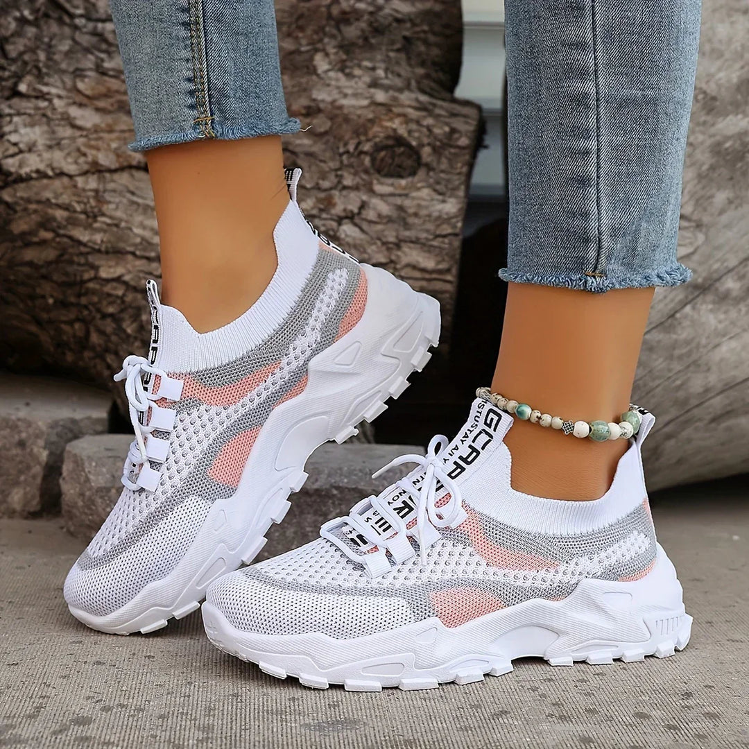 Mathilde™ | Espadrilles Orthopédiques Respirantes à Lacets et Maille