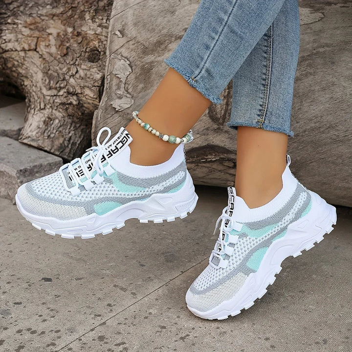 Mathilde™ | Espadrilles Orthopédiques Respirantes à Lacets et Maille