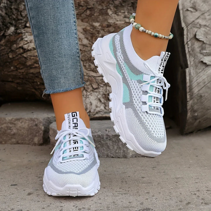Mathilde™ | Espadrilles Orthopédiques Respirantes à Lacets et Maille