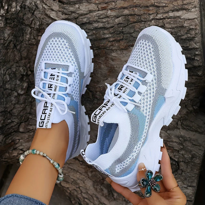 Mathilde™ | Espadrilles Orthopédiques Respirantes à Lacets et Maille