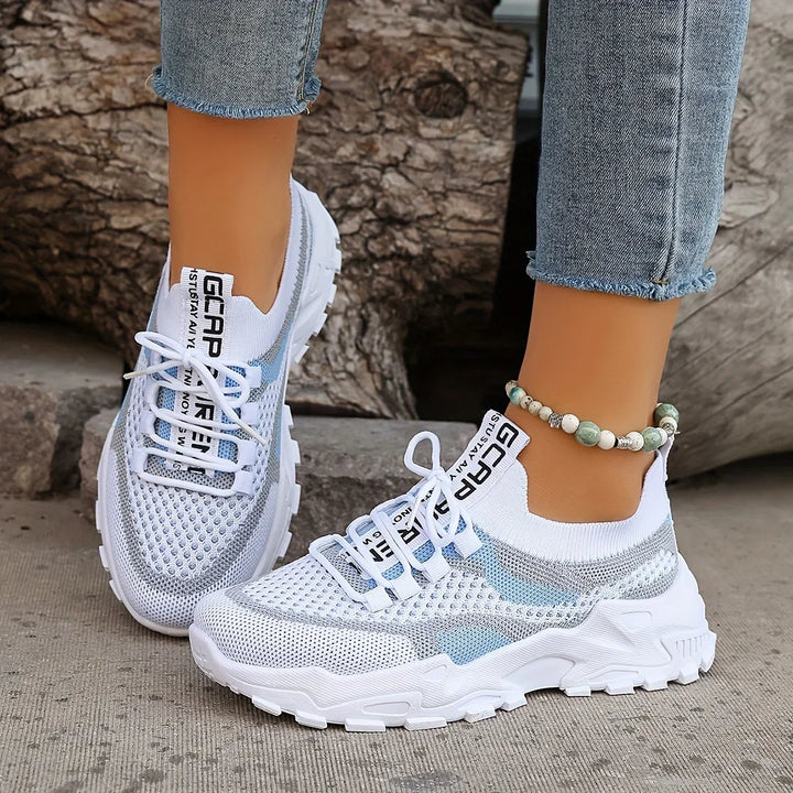 Mathilde™ | Espadrilles Orthopédiques Respirantes à Lacets et Maille